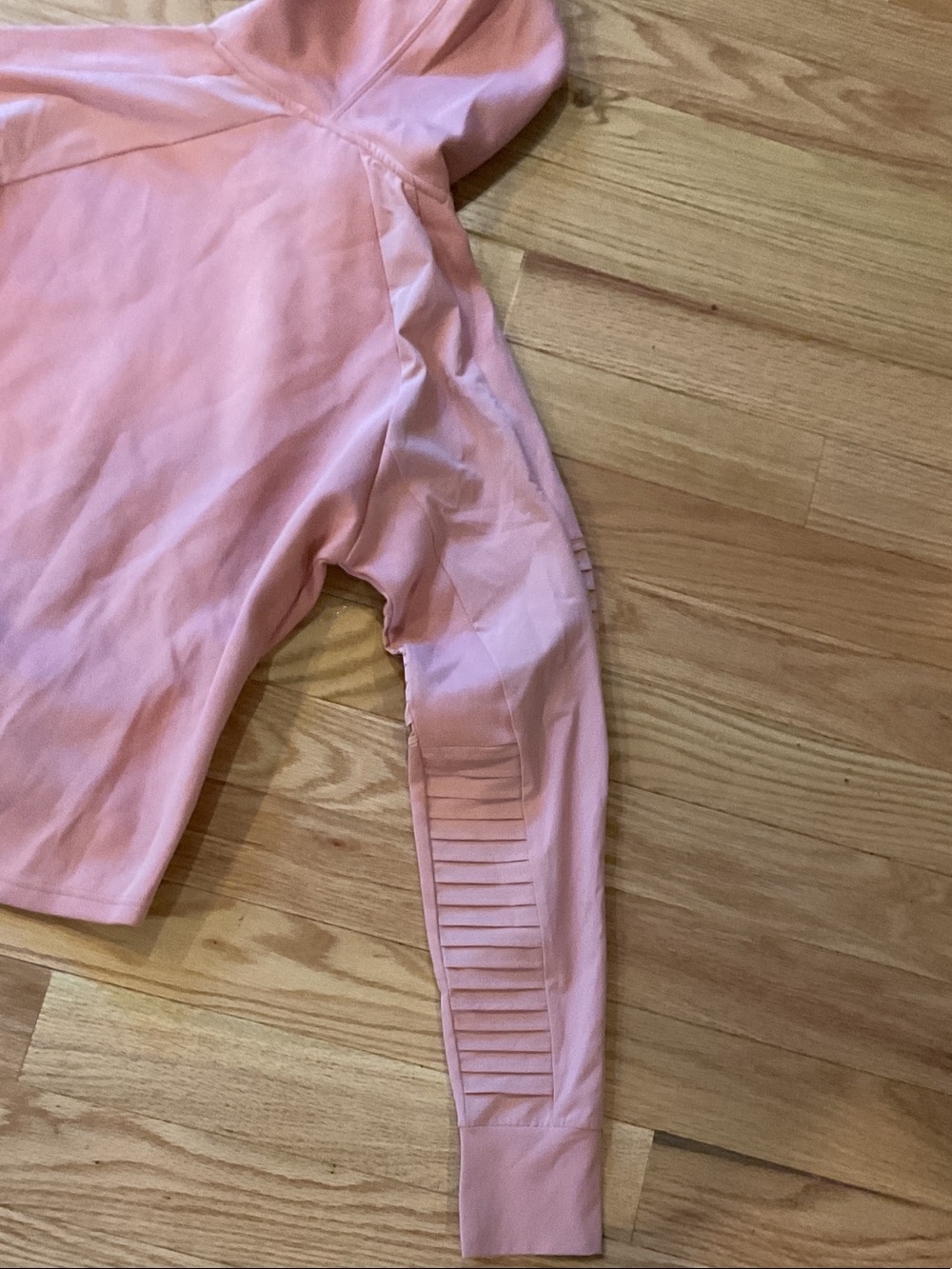 Puma Evostripe Dusty Rose Pullover Moto Hoodie small athletic travel EUC - Picture 12 of 16
